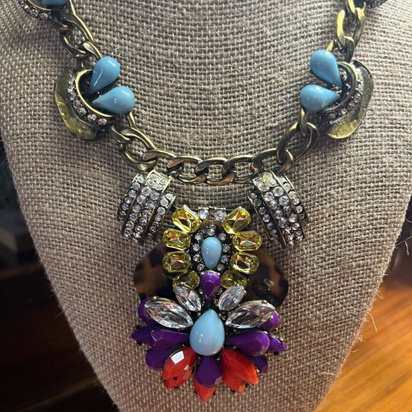 J. Crew Multicolor Gemstone Necklace